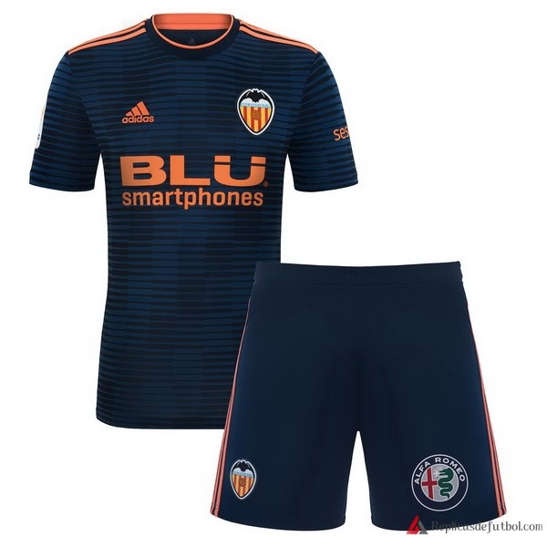 Camiseta Valencia Segunda equipación Niños 2018-2019 Azul